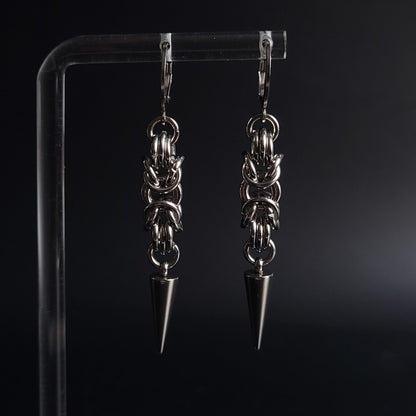 Spike Huggie Hoops