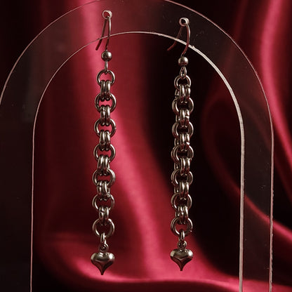 Heart Chain Earrings
