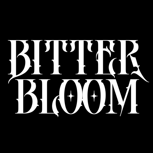 Bitter Bloom Jewellery Logo Black with White Text